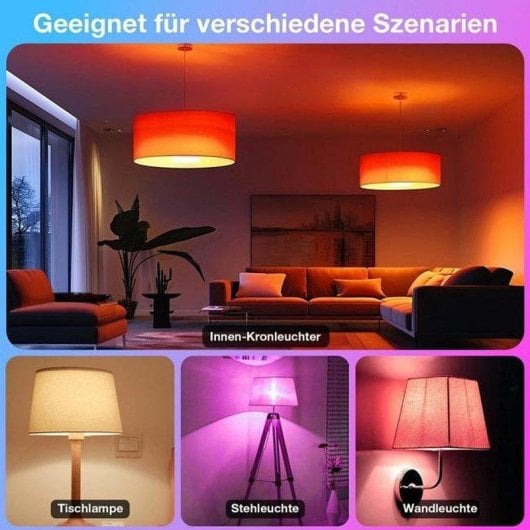 Ampoule LED E26 Rechargeable Autrucker 15 Couleurs Magnétique