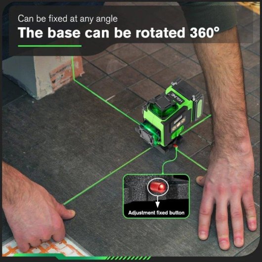Livella laser 16 linee 4D Autrucker autolivellante con treppiede 1,5m