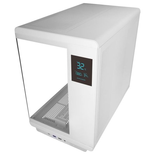 Case PC Mars Gaming MC-REVPROW ATX Display LCD 4,3" ARGB Bianco
