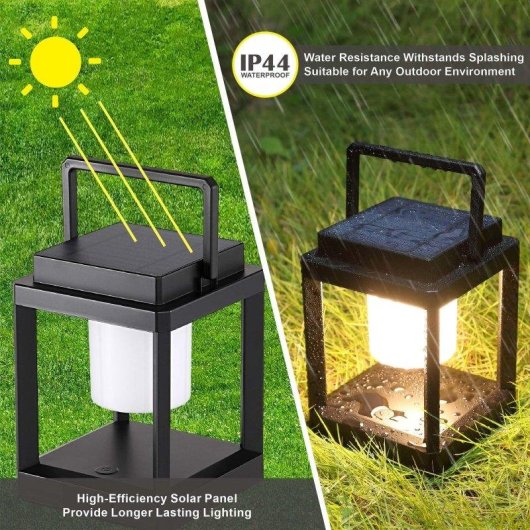 Lámpara Autrucker LED Solar Recargable Portátil Impermeable Control Táctil