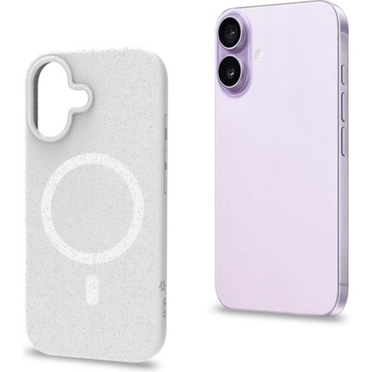 Funda para móvil Celly COLMAGGLI1150WH cover blanca compatible con iPhone 17