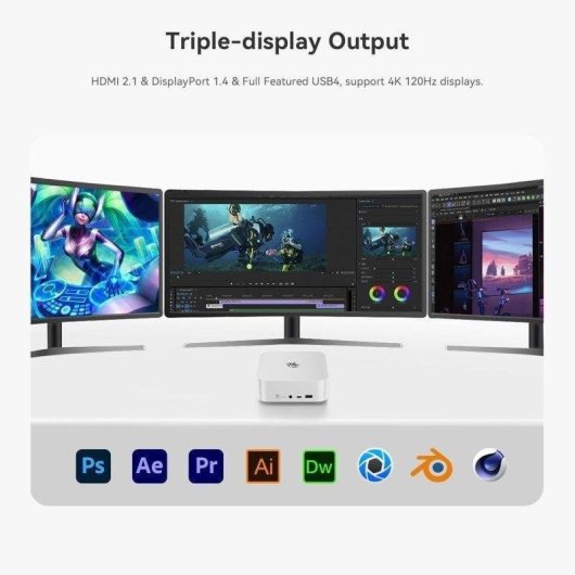 Mini PC Beelink SER8 AMD Ryzen 9 8745HS 32GB 1TB SSD Radeon 780M Windows 11 Pro