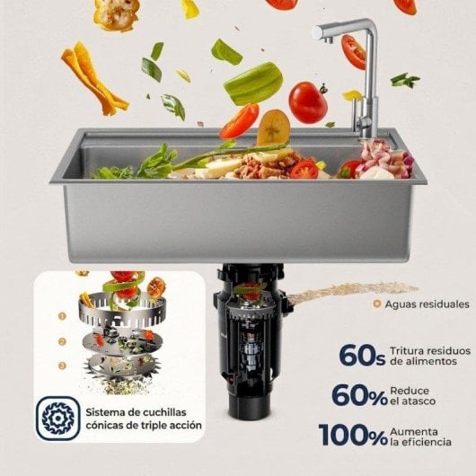 Moedor de Pia Welltin Z3 375W - Compacto e Potente