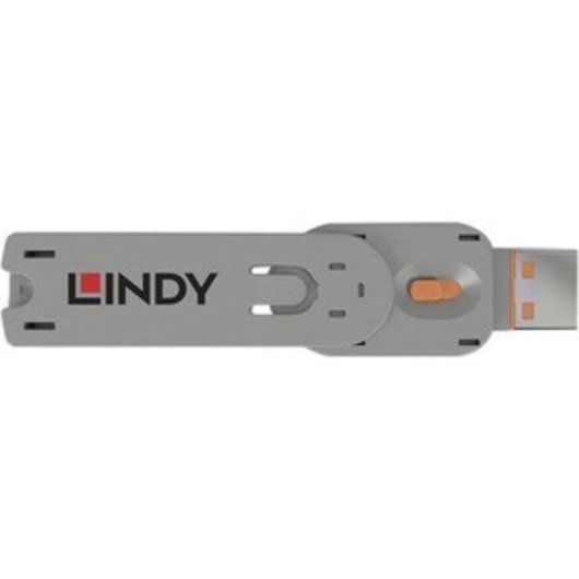 Llave bloqueador de puerto USB tipo A Lindy 40623 Naranja