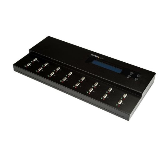 Duplicador USB StarTech.com 1:15 Clonador Autónomo 1,5 GB/min Pantalla LCD