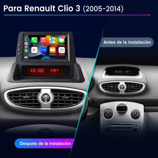 Autoradio Junsun Android Carplay GPS für Renault Clio III 2005-2014