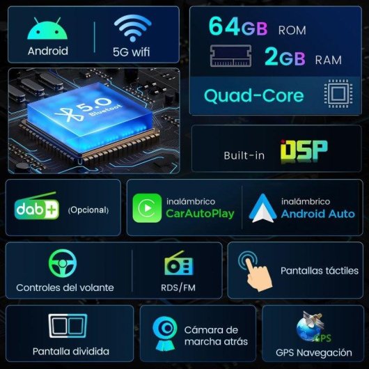Autoradio Junsun Android Carplay GPS für Renault Clio III 2005-2014