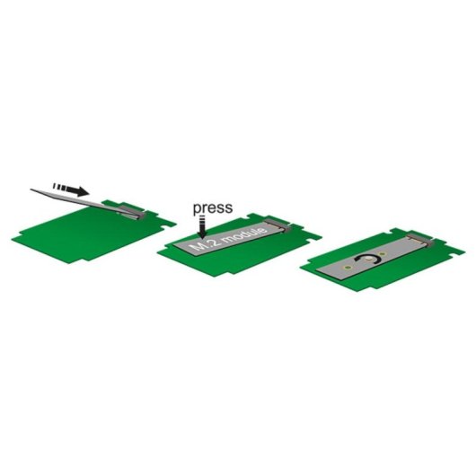 Convertidor Delock 62554 M.2 NGFF a SATA 4 unidades 2280/2260/2242/2230