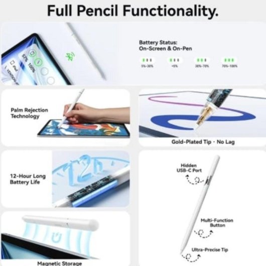Lápiz digital Vention KQNW0 Bluetooth para iPad Blanco