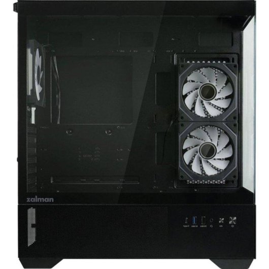 Gehäuse Zalman Chronix V2 ATX Mid Tower Schwarz mit 2 Gehärteten Glasscheiben