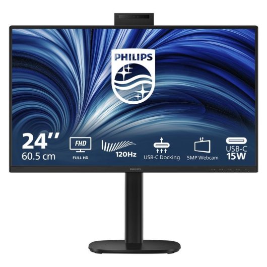 Philips 24B2U3301H 23,8" IPS FullHD Monitor 120Hz USB-C Höhenverstellbar mit Lautsprecher