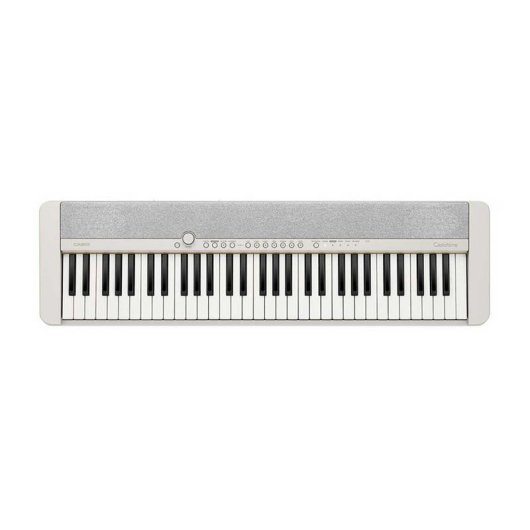 Keyboard Casio CT-S1 weiß digital mit 61 Tasten und AA-Batterien