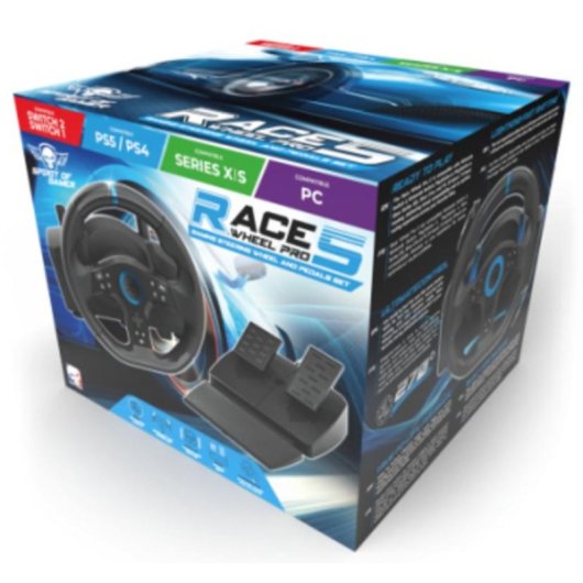 Volant Spirit of Gamer SOG-RWP5 270° Alambrique USB avec Pédales