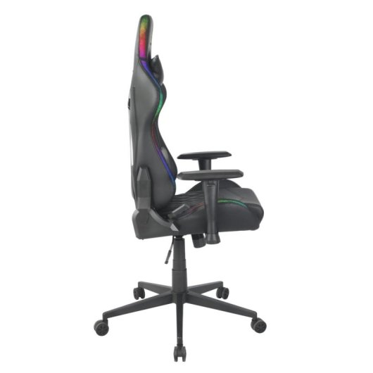 Silla gaming Deltaco GAM-080 respaldo ajustable reposabrazos 2D negro