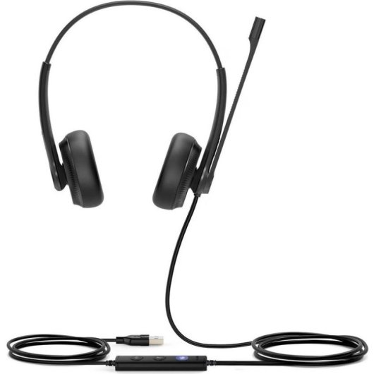 Yealink UH34 Dual Teams Headset mit USB-A Kabel, Geräuschunterdrückung, Büro, schwarz