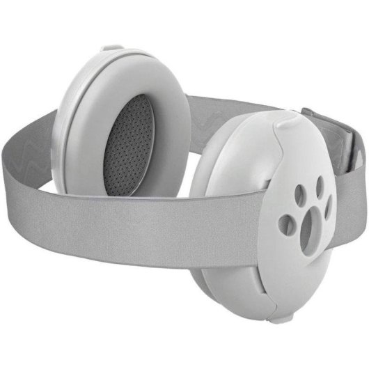 Casque anti-bruit bébé Tineo pliable ajustable gris, matériaux hypoallergéniques