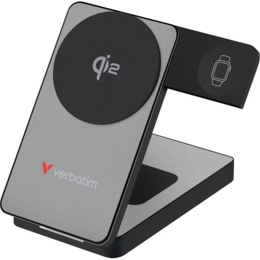 Batería externa Verbatim 10000 mAh Inalámbrica 30W PD 3.0 Gris