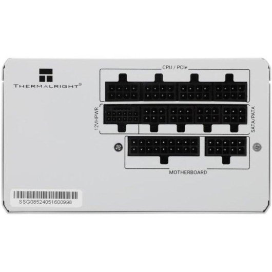 Fuente de alimentación Thermalright SG850-W 850W 80 Plus Gold modular blanca