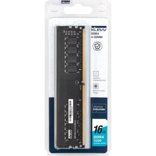 Arbeitsspeicher RAM Klevv KD4AGUA80-32N220A 16GB 1x16GB DDR4 3200MHz 288-pin DIMM Schwarz