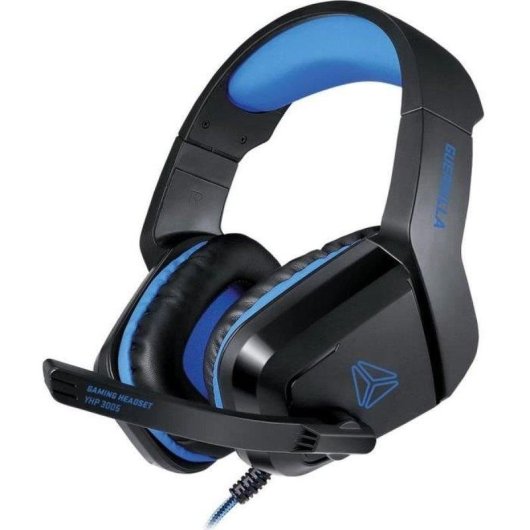 Cuffie Gaming Yenkee YHP 3005 Guerrilla cablate jack 3,5 mm nero e blu