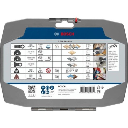 Bosch Starlock 8-teiliges Zubehör-Set für Schwingwerkzeug