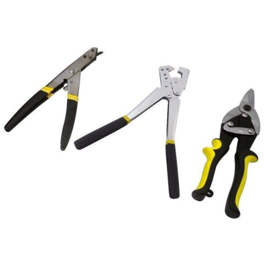 Kit de pinzas para pladur Far Tools 3 piezas cromado