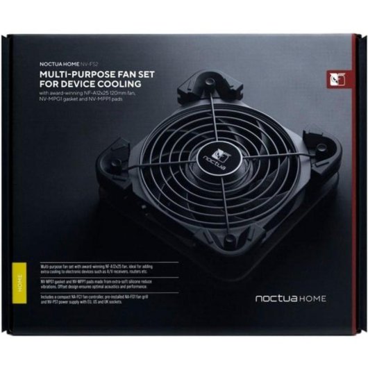 Zusatzlüfter Noctua NV-FS2 120mm 2000RPM mit PWM-Steuerung und Schutzgitter