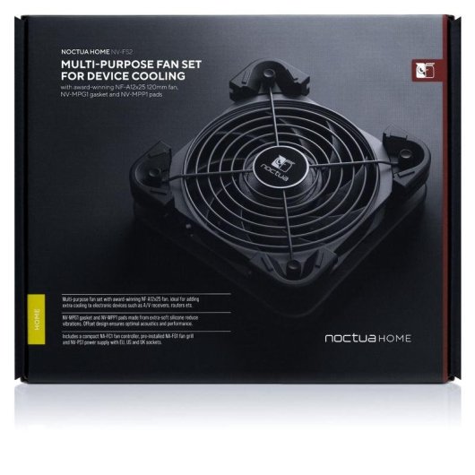 Zusatzlüfter Noctua NV-FS2 120mm 2000RPM mit PWM-Steuerung und Schutzgitter