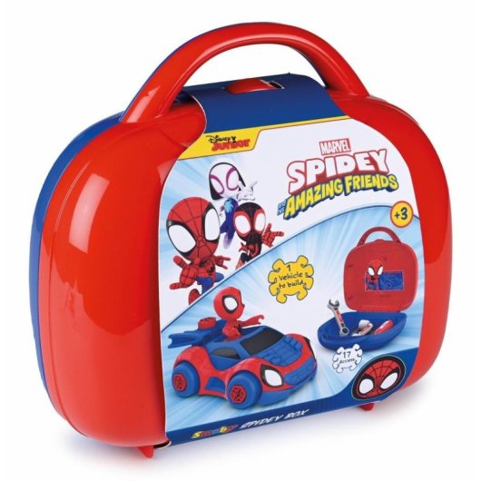 Kit Ferramentine Bambini Smoby Spidey con 13 Accessori, 3-6 Anni
