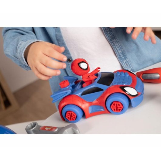 Kit Ferramentine Bambini Smoby Spidey con 13 Accessori, 3-6 Anni