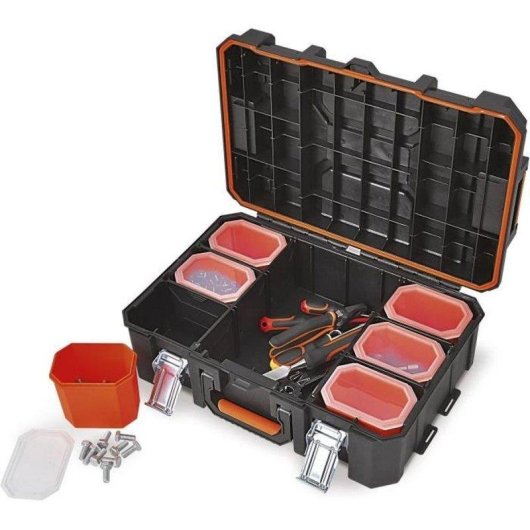 Werkzeugkoffer TOOD wasserdicht 53x37x18 cm 6 herausnehmbare Schubladen