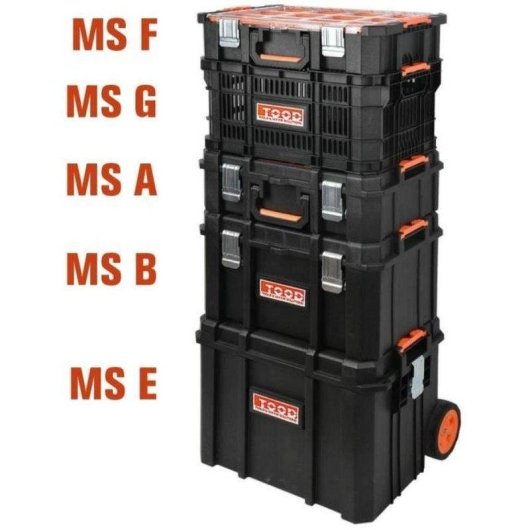 Werkzeugkoffer TOOD wasserdicht 53x37x18 cm 6 herausnehmbare Schubladen