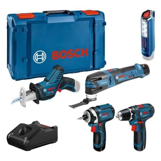 Kit Combo Utensili Bosch Professional 12V (5 Utensili) 3 Batterie