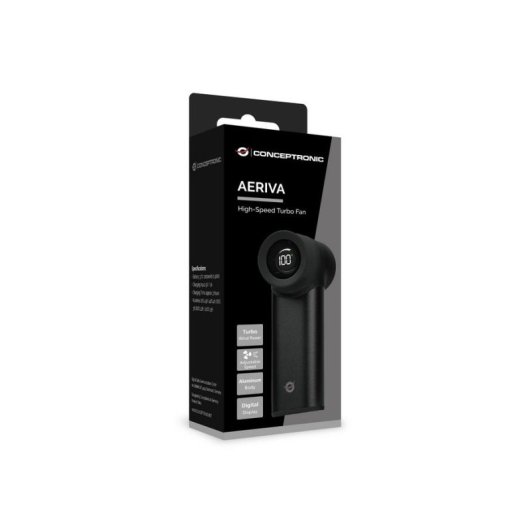 Refrigeración por aire Conceptronic USB Negro AERIVA02B con control velocidad
