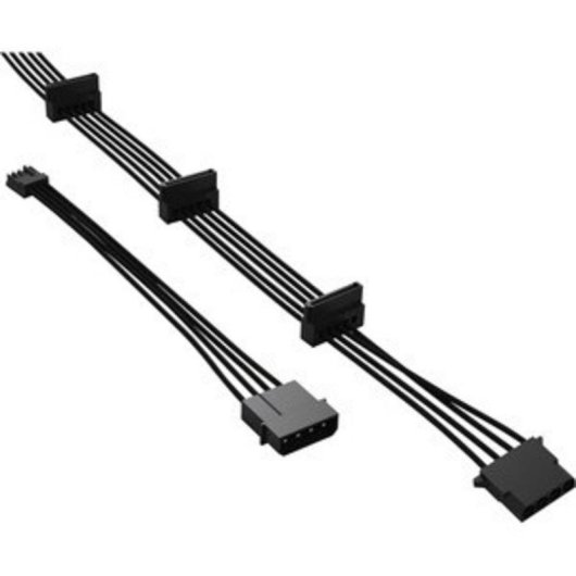 Cable alimentación be quiet! CM-30750 SATA a Molex 0,7 m Negro