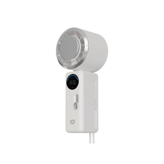 Mini Ventilador de Mano Conceptronic AERIVA03C Turbo Recargable 2A Pantalla Digital Placa Enfriadora