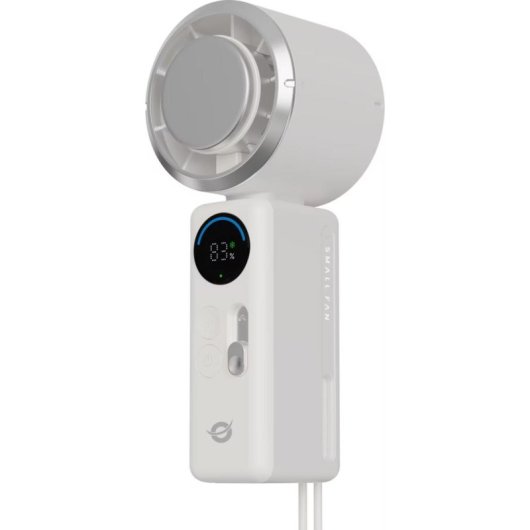Mini Ventilador de Mano Conceptronic AERIVA03C Turbo Recargable 2A Pantalla Digital Placa Enfriadora