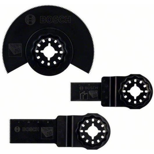 Set de hojas Bosch Starlock Carpintero 3 piezas