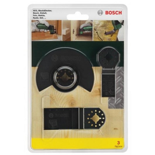 Set de hojas Bosch Starlock Carpintero 3 piezas