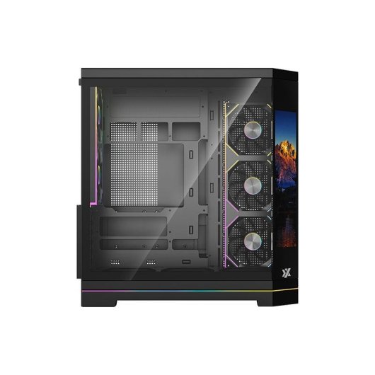 Caixa PC XYZ Neut X Pro Midi-Tower 9.1" Ecrã Inteligente 5 Ventiladores A-RGB