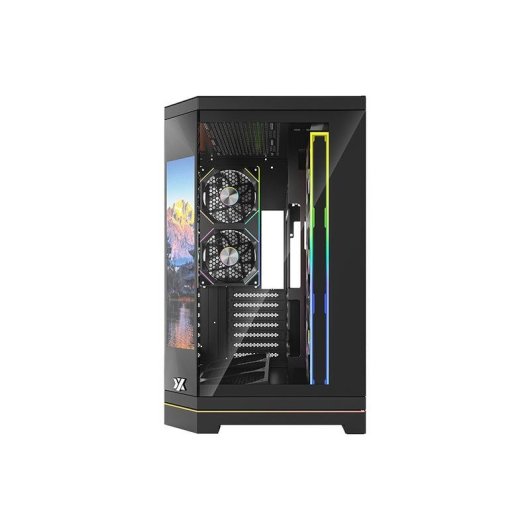 Caixa PC XYZ Neut X Pro Midi-Tower 9.1" Ecrã Inteligente 5 Ventiladores A-RGB