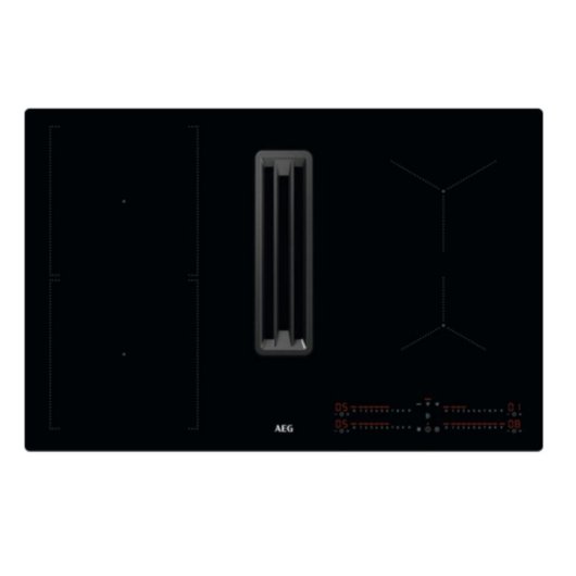 Plaque à induction AEG CCE84543CB 4 zones 77 cm avec hotte intégrée