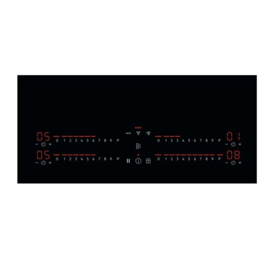 Plaque à induction AEG CCE84543CB 4 zones 77 cm avec hotte intégrée