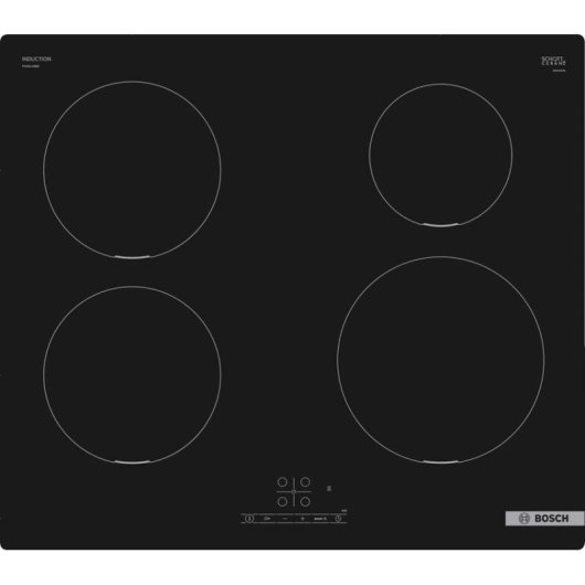 Placa de inducción Bosch Serie 4 PUE611BB5D Negro 59.2 cm 4 zonas vidrio cerámica