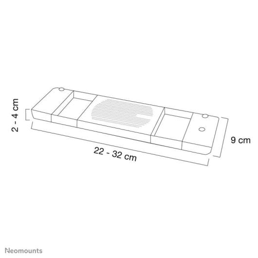 Refrigerador portátil Neomounts NSLC200 universal 10-22" negro
