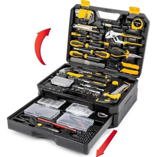 Juego de herramientas manuales Fieldmann FDG 5024-325R 325 piezas maletín
