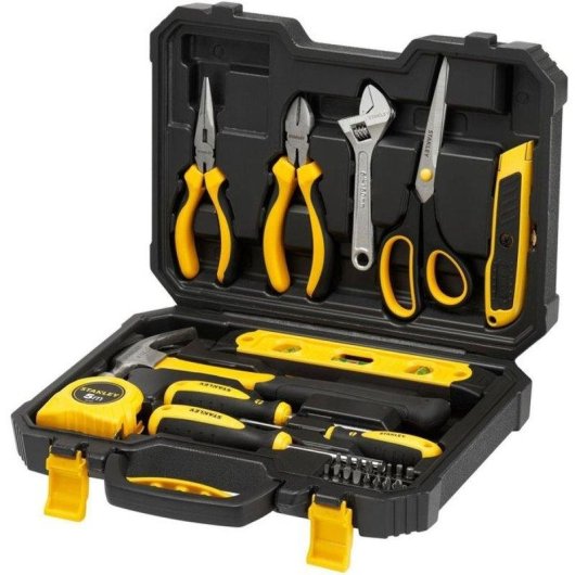 Kit Outils Stanley 28 Pièces STHT78050-1 Étui Plastique Noir et Jaune