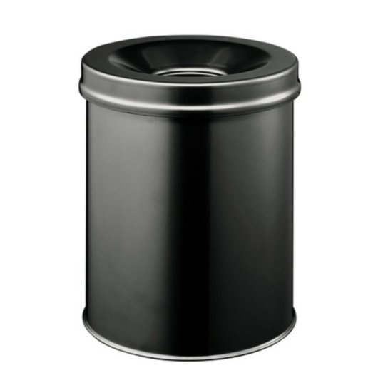 Cestino Durable 3305-01 Coperchio Antincendio 15L Acciaio Nero