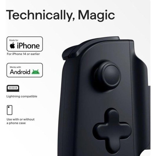 Comando Backbone One PlayStation V2 para iPhone Preto Lightning 12 botões