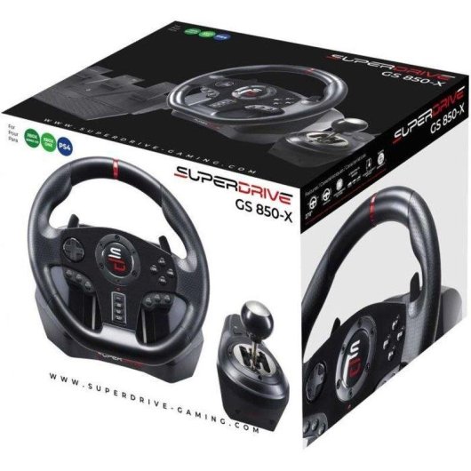 Subsonic GS850-X Volante de Carreras 270° Pedalera Levas USB PS4 Xbox One